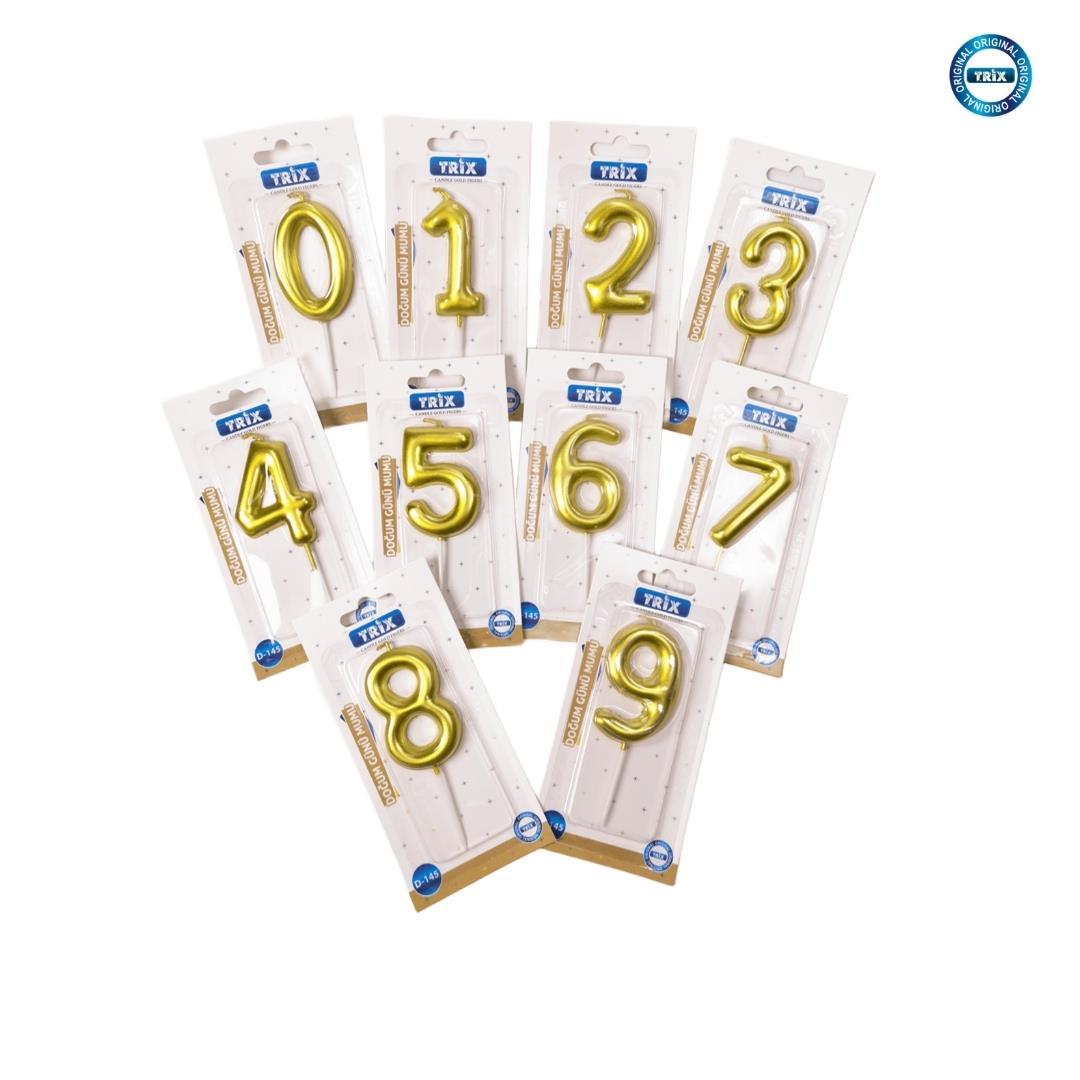 DOĞUM GÜNÜ MUMU ALTIN-GOLD D-145