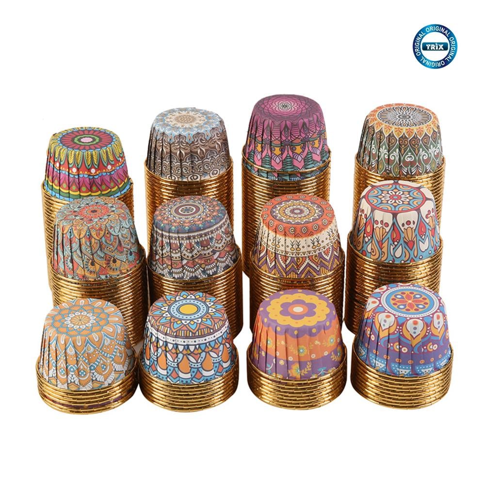 KEK KALIBI MODERN DESENLİ METALİZE 13 CM 25'Lİ