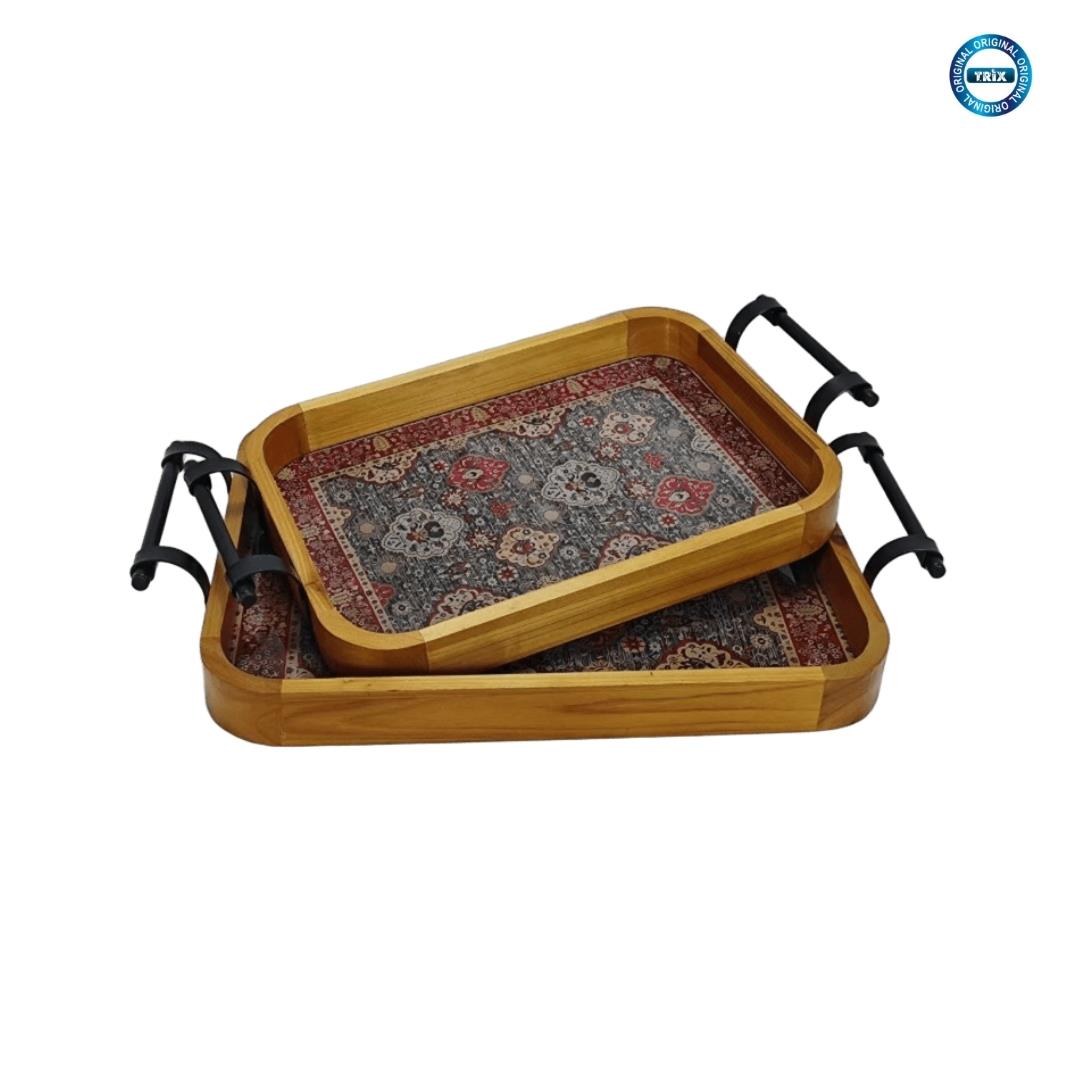SUNUM TEPSİSİ AHŞAP İKİLİ D-209