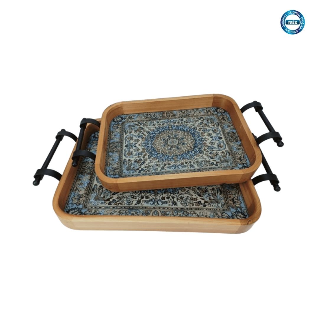 SUNUM TEPSİSİ AHŞAP İKİLİ D-209