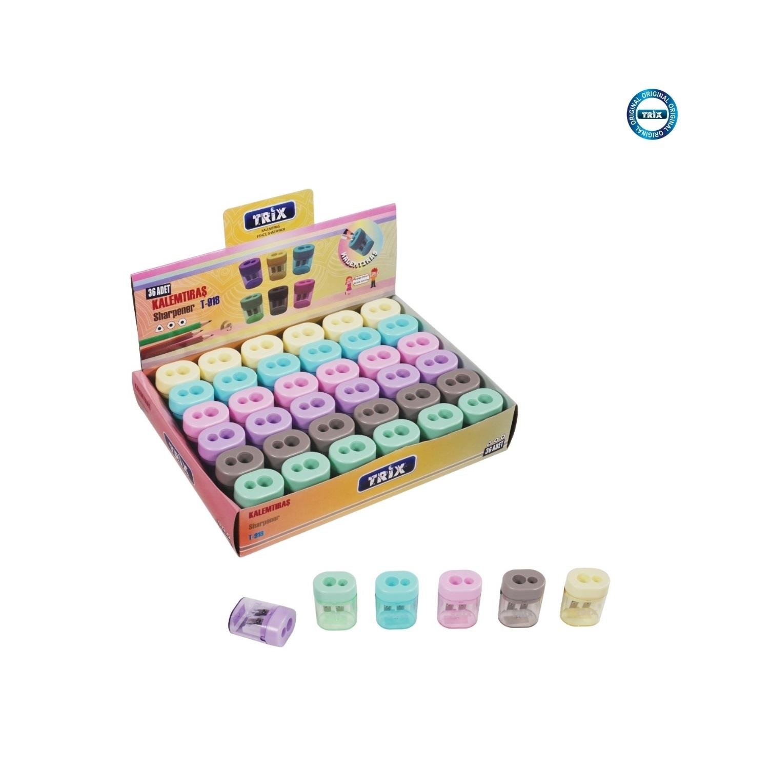 Trix Hazneli Oval Kalemtraş T-918