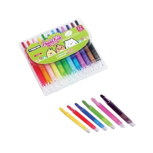 Panda Kids Çevirmeli Mum Boya