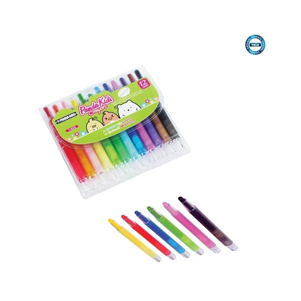 Panda Kids Çevirmeli Mum Boya T-825