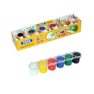 Trix 6'lı Parmak Boya 25ml Ped