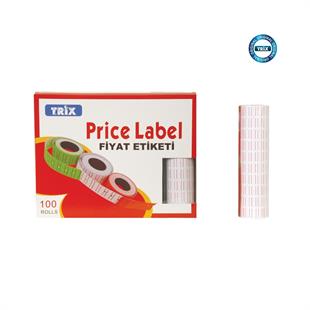 TRİX FİYAT ETİKETİ- BEYAZ-  600'LÜ