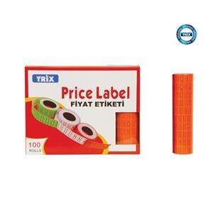 Trix Fiyat Etiketi Kırmızı 600'lü 10 adet Mks-813R