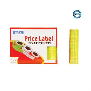 Trix Fiyat Etiketi Sarı 600'lü 10 adet Mks-813Y