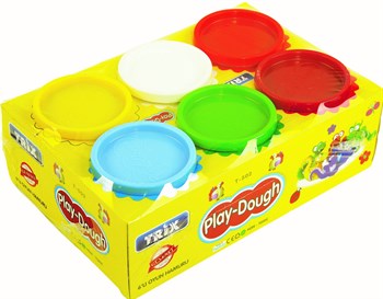 Trix 6 lı Büyük Bardak Oyun Hamuru