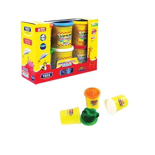 Trix 6 Lı Büyük Bardak Oyun Hamuru