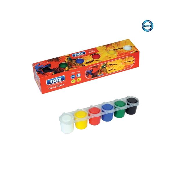 Trix 6'lı Guaj Boya 25ml Ped B-207