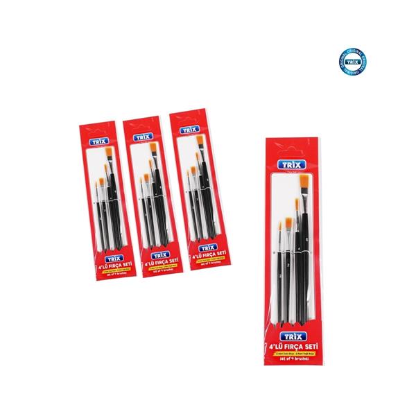 Trix Fırça Seti - 4'lü Eko T-912