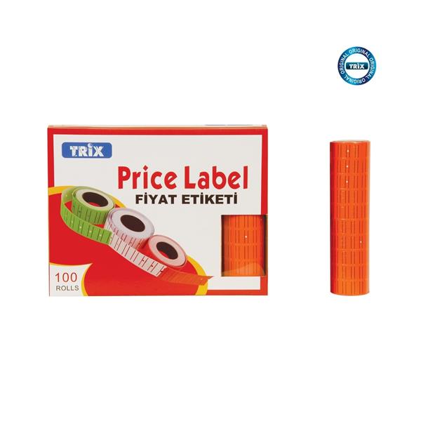 Trix Fiyat Etiketi Kırmızı 600'lü 10 adet Mks-813R