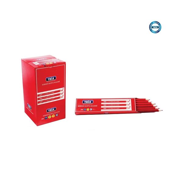 Trix Kırmızı Kopya Kalemi 1 Düzine T-30