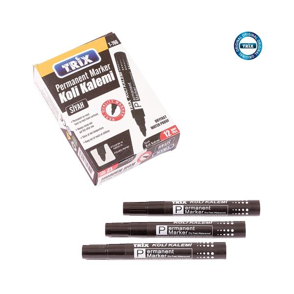 Trix Koli Kalemi - Permanent Marker Siyah