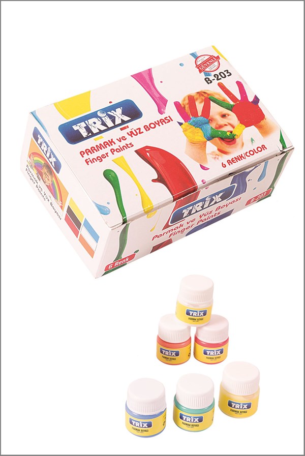 Trix Parmak Boyası 6'lı Şişe (25 Gram