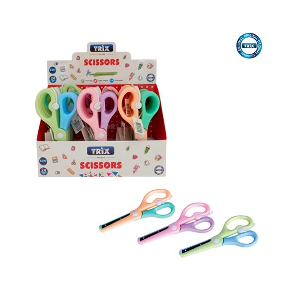 Trix Pastel Renk Emniyetli Çocuk Makası T-477