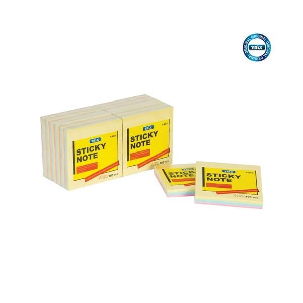 Trix Renkli Yapışkanlı Not Kağıdı 76x76mm