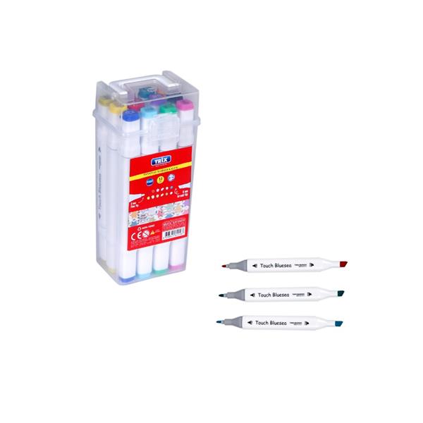 Trix Sanatsal Marker Kalem 12 Renk T-447