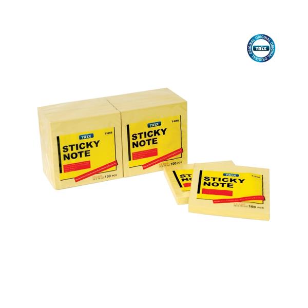 Trix Sarı Yapışkanlı Not Kağıdı 76x76mm