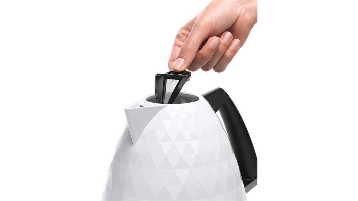 DeLonghi Brillante KBJ 2001 Gizli Rezistanslı Su Isıtıcısı Beyaz