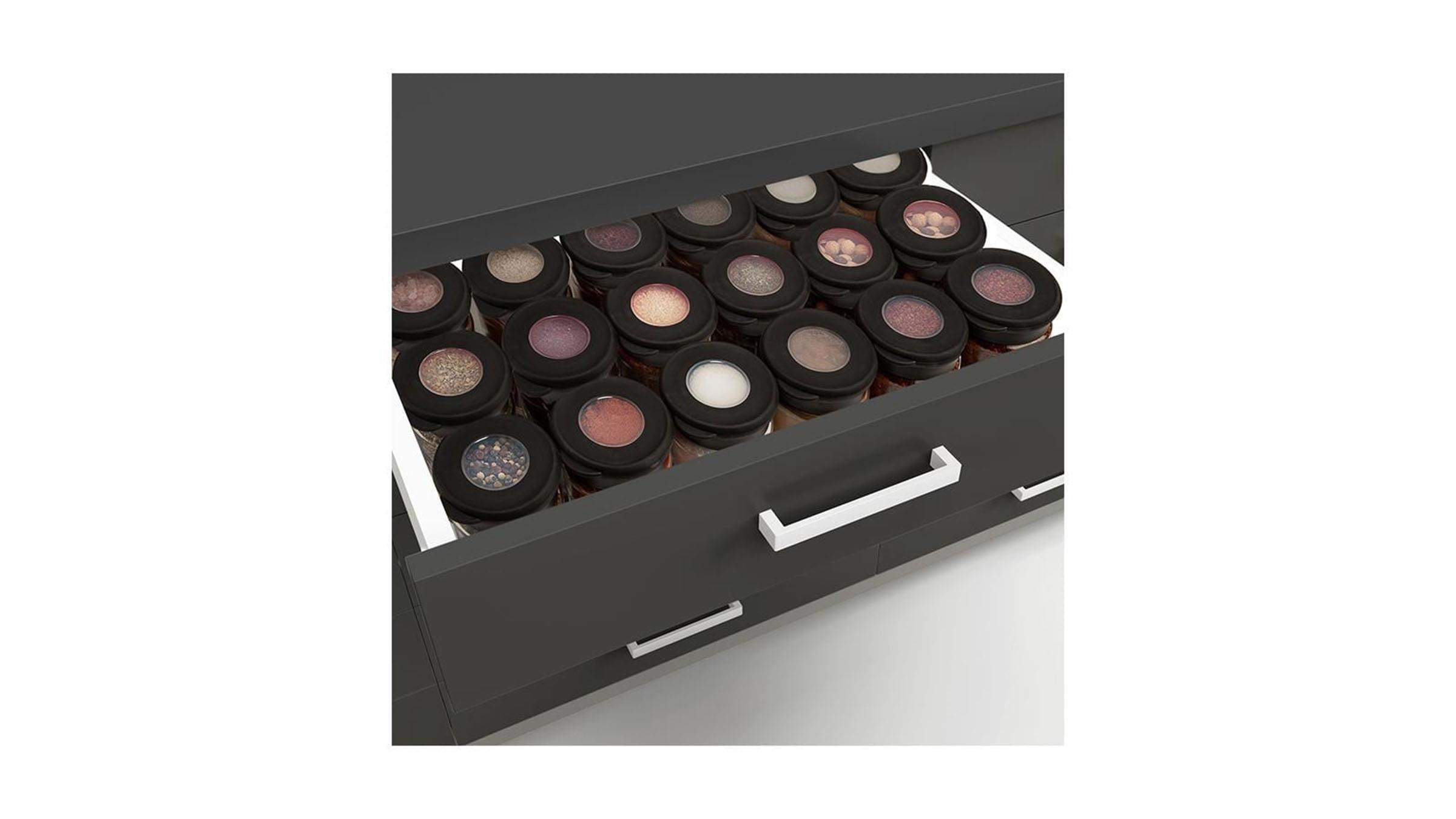 Golden Rod Cam Baharatlık Kaşıklı Set