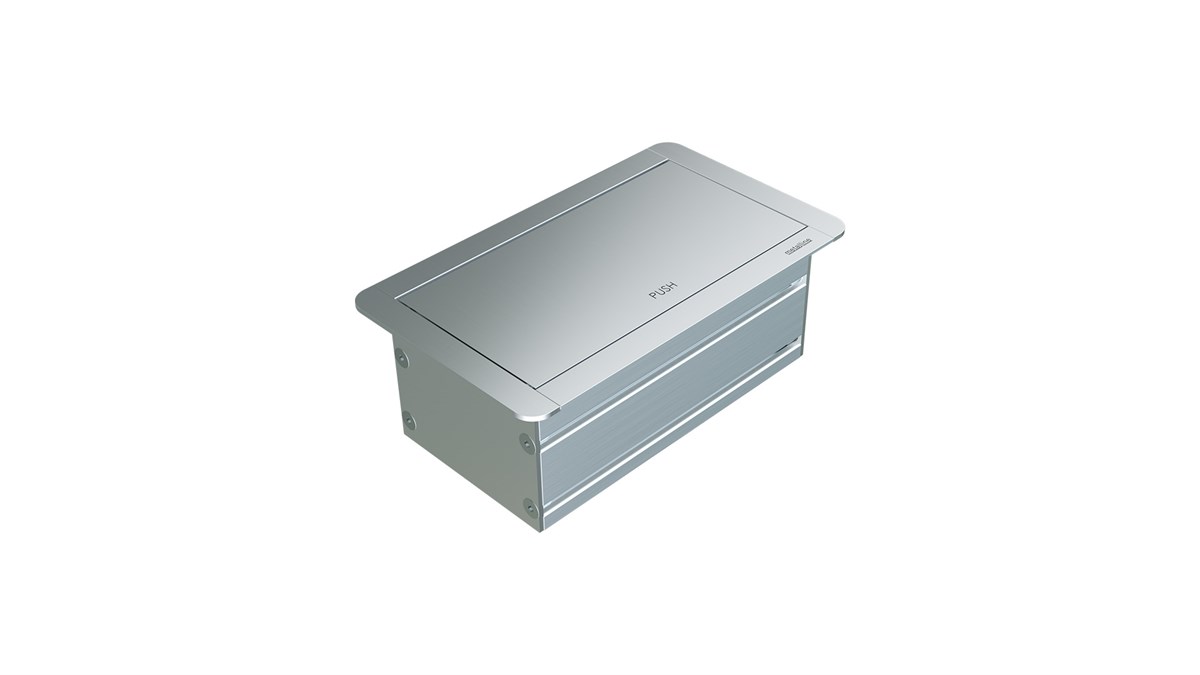 Metalline® Klip-Line Bas-Aç Priz Sistemi USB - Natürel Eloksal