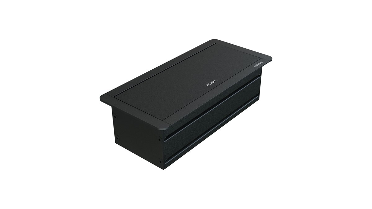 Metalline® Klip-Line Bas-Aç Priz Sistemi USB-A / USB-C - Siyah