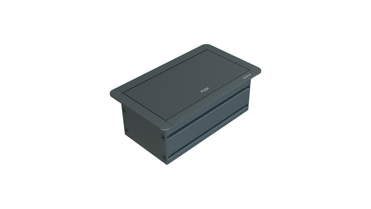 Metalline® Klip-Line Bas-Aç Priz Sistemi USB - Antrasit