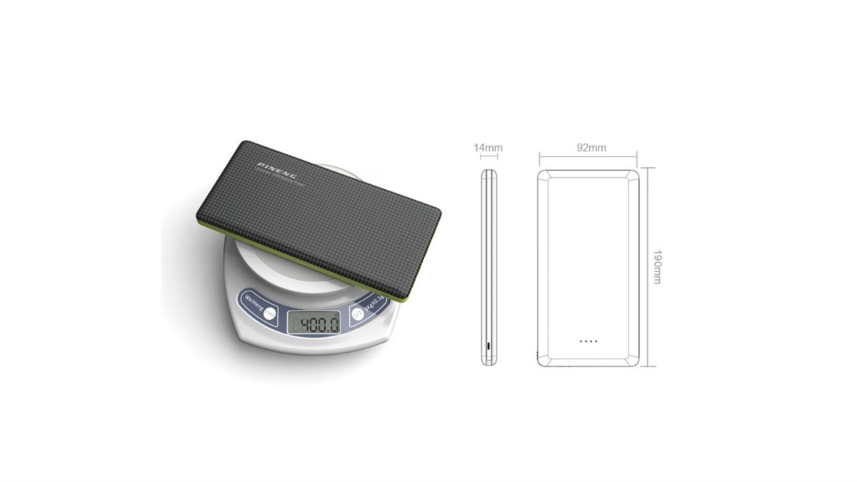 Pineng PN-917 20,000 mAh 3 USB Taşınabilir Hızlı Şarj Cihazı Beyaz