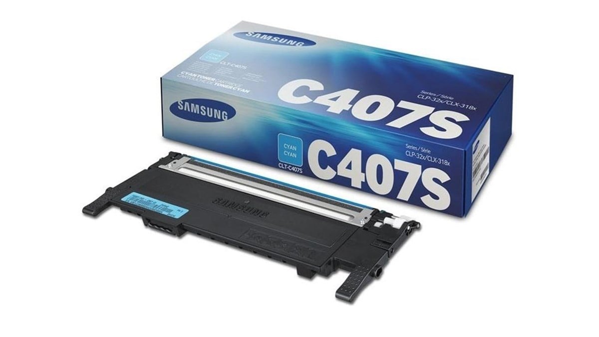 Samsung CLT-C407S 1000 Sayfa Kapasiteli Mavi Toner
