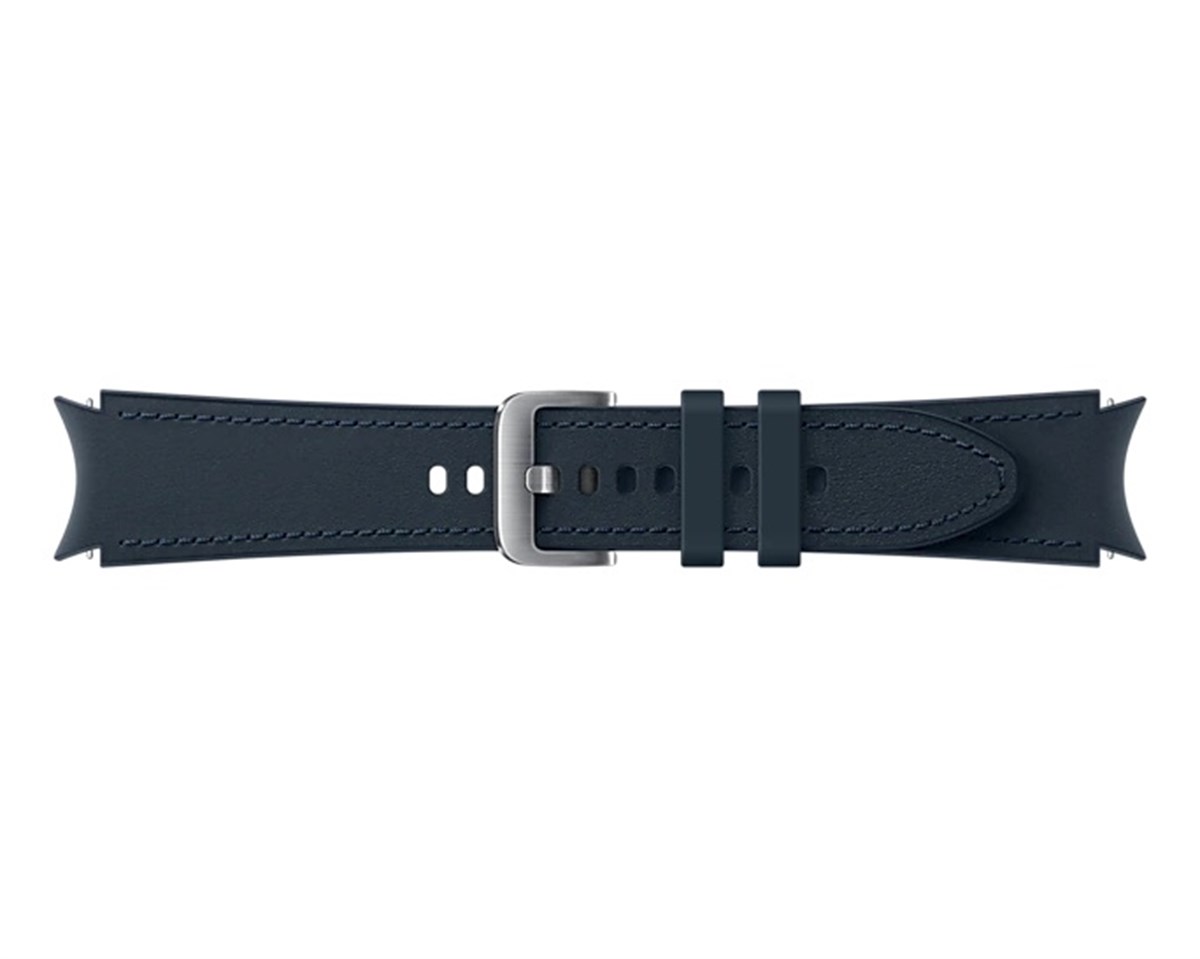 Samsung Galaxy Watch4 Classic Hibrit Deri Kayış Koyu Mavi Büyük