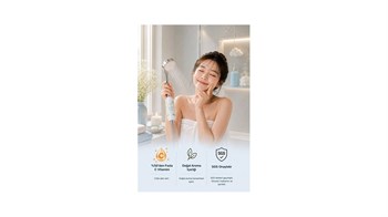 Be-Vita Baby Powder C Vitaminli Aromatik Duş Filtresi - Cilt Besleyici Klor ve Kireç Arıtıcı Duş Filtresi (150gr)