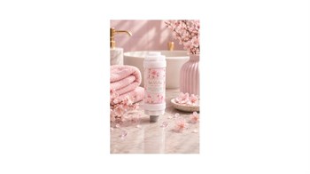 Be-Vita Cherry Blossom C Vitaminli Aromatik Duş Filtresi - Cilt Besleyici Klor ve Kireç Arıtıcı Duş Filtresi (150gr)