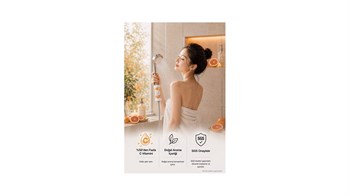Be-Vita Zamboa(Grape Fruit)C Vitaminli Aromatik Duş Filtresi - Cilt Besleyici Klor ve Kireç Arıtıcı Duş Filtresi (150gr)