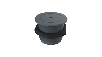 Metalline® Circular-Line Modüler Hızlı Şarj Kutusu USB-C-Antrasit