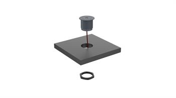 Metalline® Circular-Line Modüler Hızlı Şarj Kutusu USB-A-Siyah