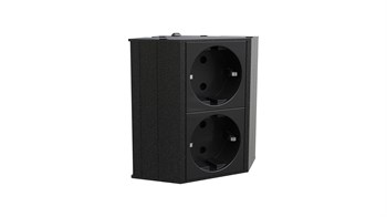 Metalline® Corner-Line Raf Priz Sistemi - Siyah