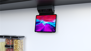 Metalline® Corner-Line Raf Priz Sistemi Tablet Raflı - Antrasit