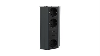 Metalline® Corner-Line Raf Priz Sistemi USB - Antrasit