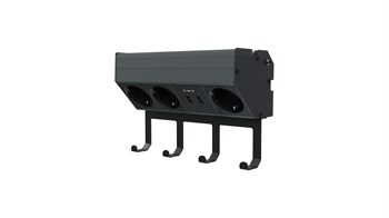 Metalline® Corner-Line Raf Priz Sistemi Askılı - Antrasit