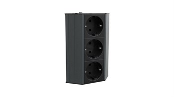 Metalline® Corner-Line Raf Priz Sistemi 3 Priz - Antrasit