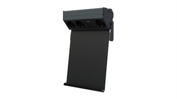 Metalline® Corner-Line Raf Priz Sistemi Tablet Raflı - Antrasit
