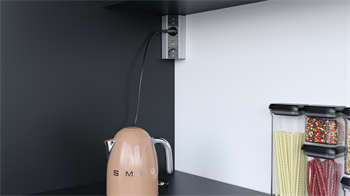 Metalline® Corner-Line Raf Priz Sistemi USB-A / USB-C - Natürel Eloksal