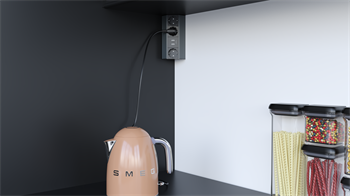 Metalline® Corner-Line Raf Priz Sistemi USB - Antrasit