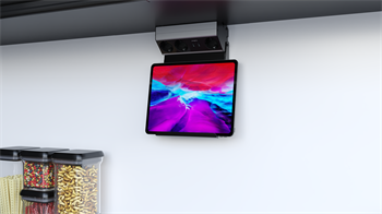 Metalline® Corner-Line Raf Priz Sistemi Tablet Raflı - Natürel Eloksal