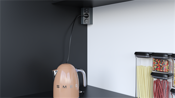 Metalline® Corner-Line Raf Priz Sistemi 3 Priz - Antrasit