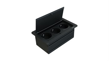 Metalline® Klip-Line Bas-Aç Priz Sistemi - Siyah