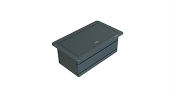 Metalline® Klip-Line Bas-Aç Priz Sistemi USB - Antrasit