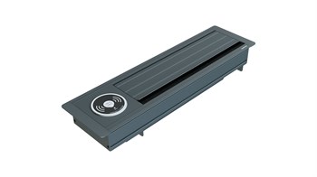 Metalline® Max-Line Kablosuz Şarjlı Masaüstü Priz Kutusu  UPS-USB-CAT6/3 - Antrasit