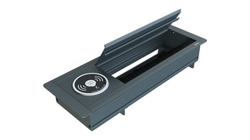 Metalline® Max-Line Kablosuz Şarjlı Masaüstü Priz Kutusu  USB-A / USB-C - Antrasit